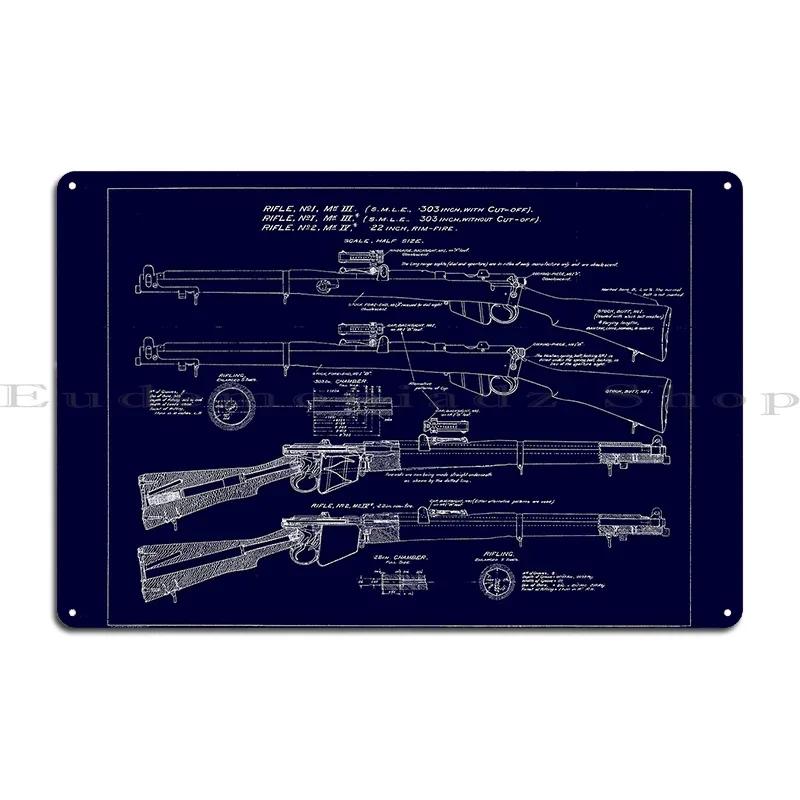 M Garand Rifle Patent M Rifle Patent M Assault Rifle Patent Print Art Metal Plaque Cinema Mural Pub Tin Sign Posters