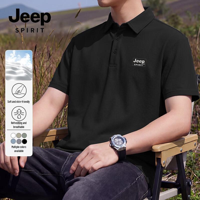 Мужская повседневная футболка-поло JEEP SPIRIT, плотная