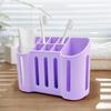 Wall-mounted Toothbrush Holder 8 Slots Bathroom Organizer Electric Toothbrush And Toothpaste Holder with Suction Cup for Bathroom Accessories