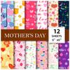 12 Mother'S Day Sticky Note Paper Handbook Material Paper Backing Background Sticker