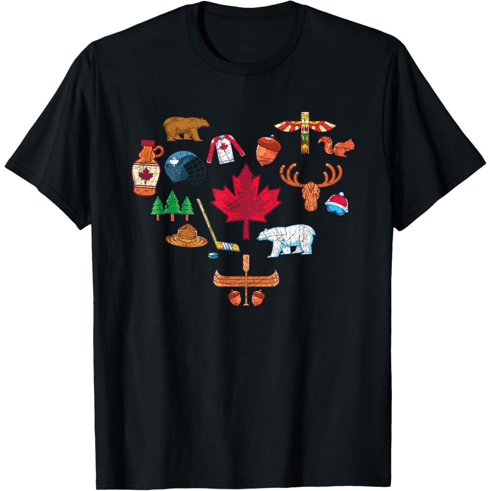 Patriotic Canadian Valentines Day Gift Love Canada T-Shirt