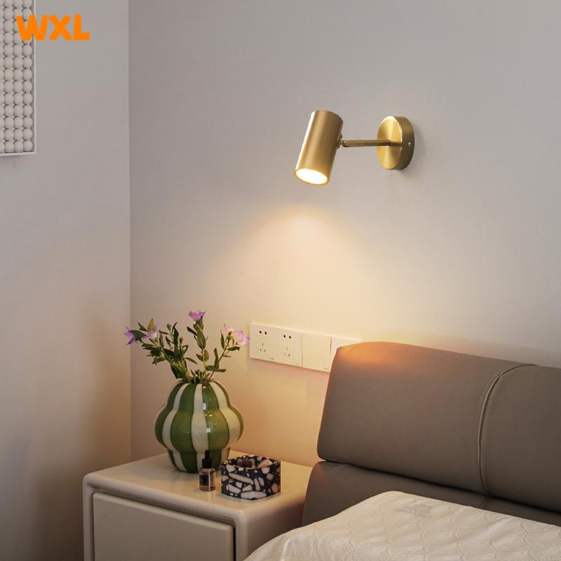 Modern Decoration Adjustable Angle Led Wall Lamps Lighting Vintage Home Vanity Light Fixture Sconce Lamps Gold Metal Iron Light