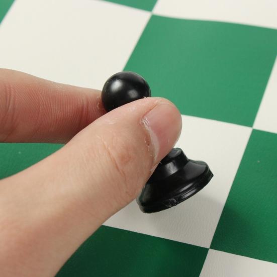 33 шт. Шахматный набор 42 см Профессиональная квадратная доска Пластиковый набор для настольной игры с ручной резьбой