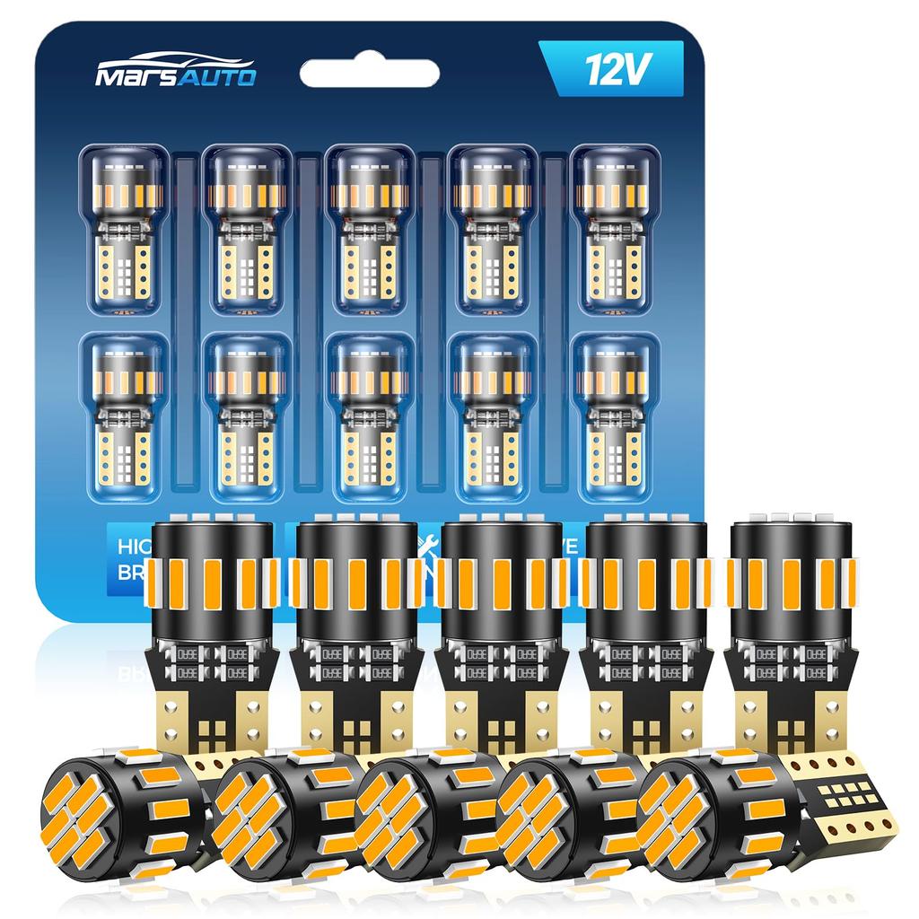 Marsauto T10 LED Position Lamp, Room Lamp, Explosive Light, 4,500 lm, 360 Degree Light