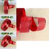 Premium 3.8cm Red Christmas Ribbon With Beautiful Pink Borders For Seasonal Decor