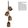 Shabby Chic Metal Cow Bell Hanging Decoration Rustic Vintage Cluster Bell On Rope Home Christmas Party Wall Hanging Decorative Jingle Bell