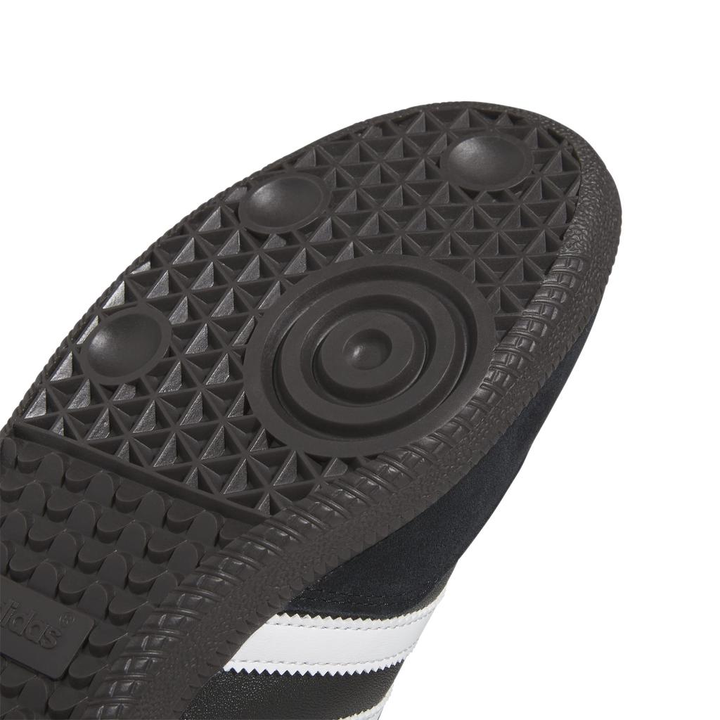 Футзальные кроссовки Samba Leather 10075 Core Black cm [Adidas] Мужские черные/Обувь белая/Core (019000) 27,0