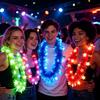5pcs Glowing Large Fluorescent Garland Necklaces Five Star Lightweight Plastic Garland  Birthdays