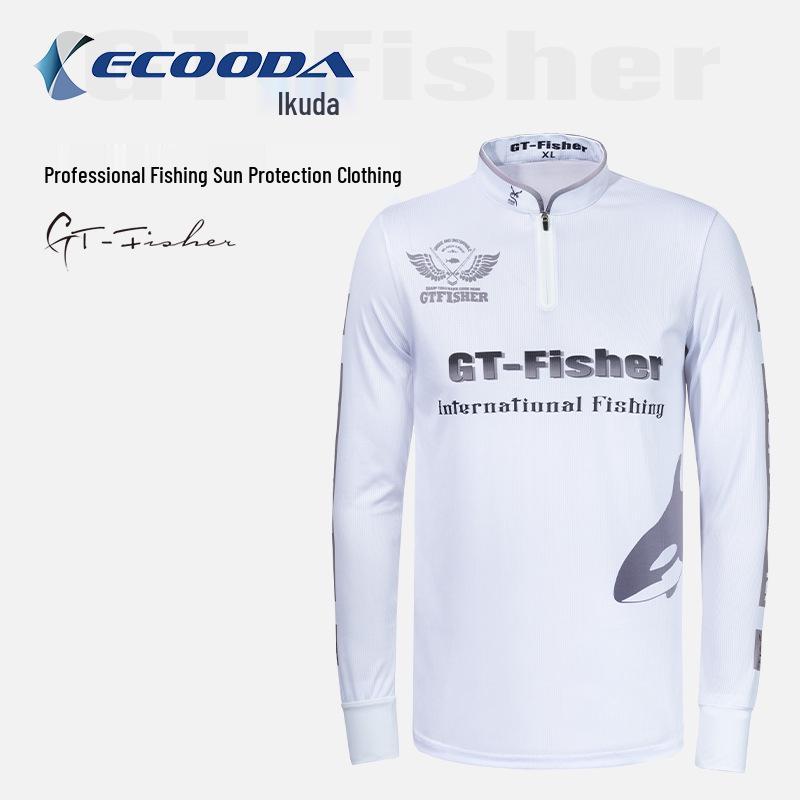 Мужская рыболовная рубашка с длинным рукавом Yikuda Aoshi GT-Fisher для защиты от солнца
