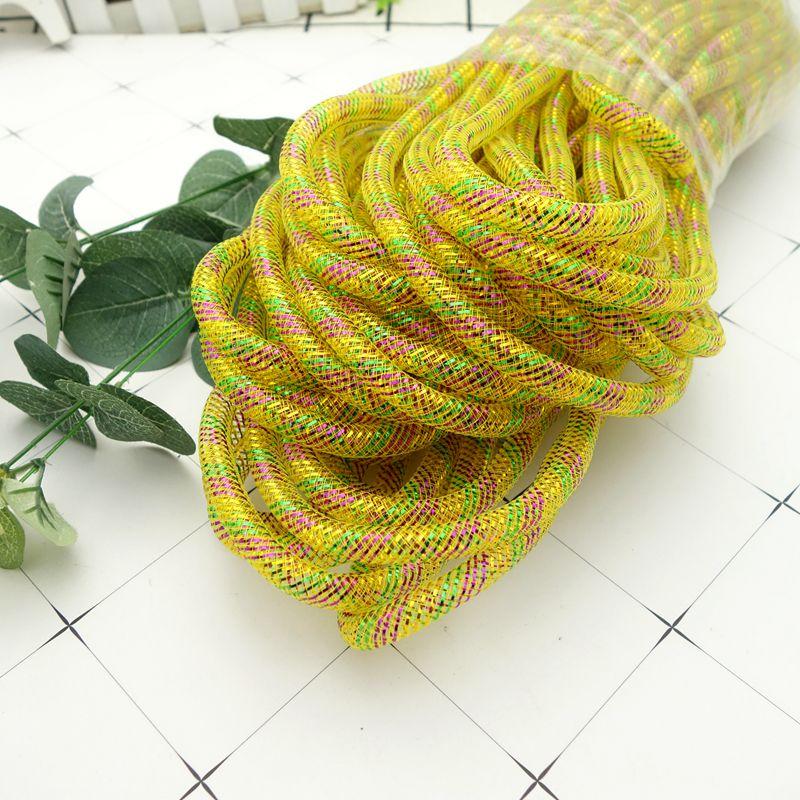 10 м Цветная сетчатая трубка-веревка 4 мм 8 мм Сетчатая трубчатая кринолиновая трубка Свадебное платье Юбка Одежда Сетка Сделай сам Изготовление Ремесленные аксессуары