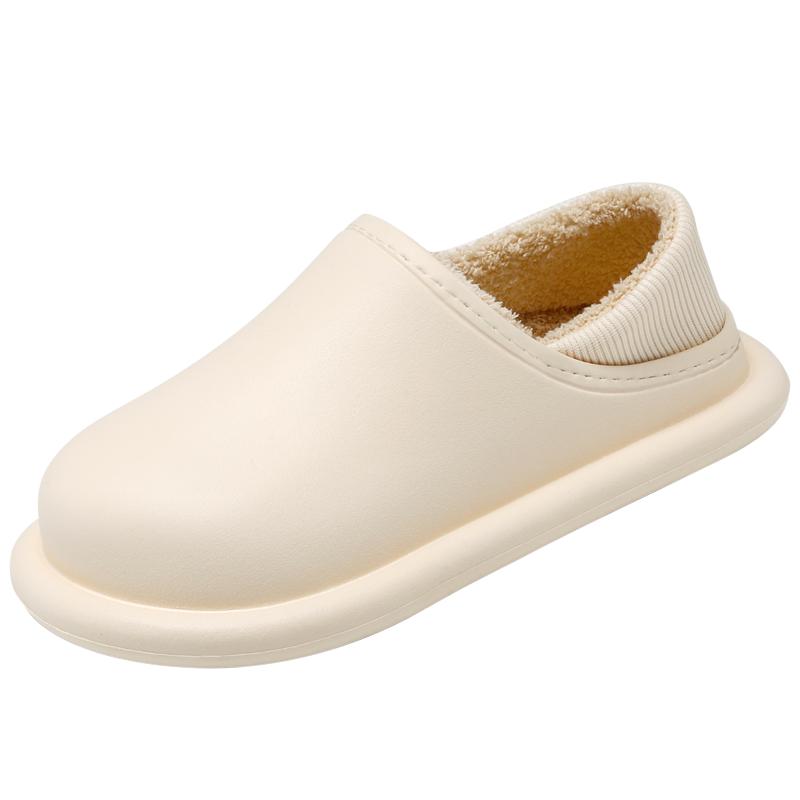 Модные тапочки из ЭВА для дома, мужские, из хлопка, зимние, сохраняющие тепло, без застежек, молодежная модная, универсальная, водонепроницаемая, мужская, зимняя, повседневная обувь