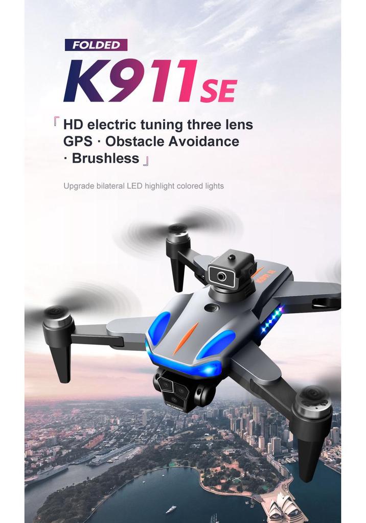 K911SE FPV Drone with Ultra-Clear Camera for Aerial Photography - Remote Control Student Toy