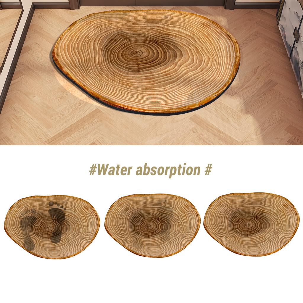 Vintage Wood Print Home Entrance Doormat Outdoor Room Rugs For Hallway Bedroom Floor Foot Bath Mat Door Mat Custom Washable