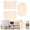 2PCS Unfinished Wood Crafts Blanks Rectangle-Shaped Wood Ornaments Plaques Wood Sign For DIY Hanging Decorations