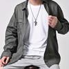 1pc Men's Stylish Stainless Steel Praying Hand Necklace with Cross - A Symbol of Faith and Fashion