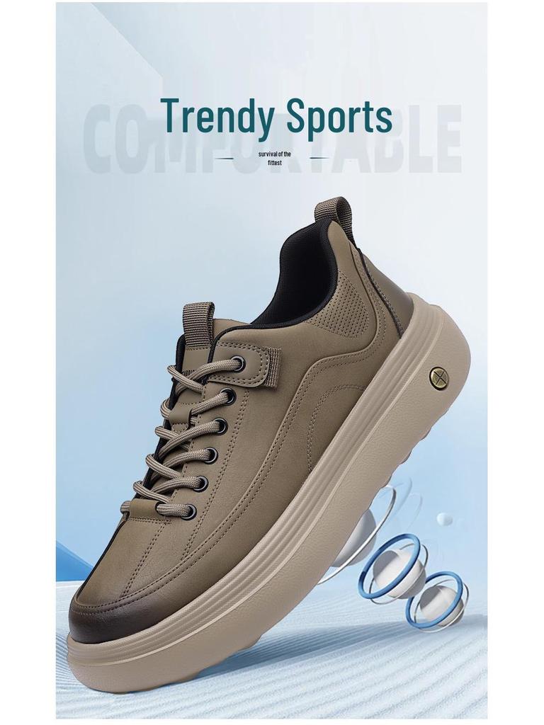 Мужские легкие ретро-кроссовки - Коллекция Осень/Зима 2025: Дышащая, Мягкая подошва, Повседневная спортивная обувь для улицы