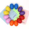 Set of 12 Egg Shakers In 6 Colors, Egg-Shaped Maracas, Educational Toy for Kids, Playtime Instrument, Includes Cleaning Cloth