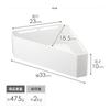 Yamazaki Jitsugyo Magnetic Bathroom Rack Corner 2 Piece Set Bath Supplies Organizer Rack Space Saving Dispenser Bottle Tower Mist White 4237 4264 &