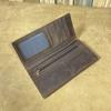 Men 2026 New Vintage Genuine Leather Long Wallet Zipper Purse Multi‑Slot Card Holder Ready Stock Business Male Clutch Wallet