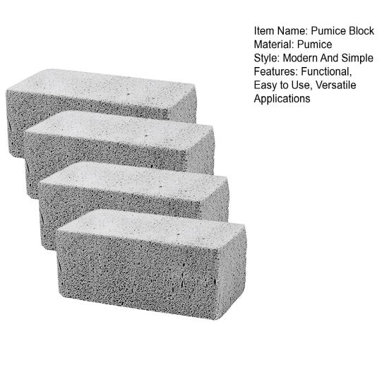 4 Pcs Pool Pumice Stone Swimming Pool Cleaning Pumice Block Pools Tile Cleaner Block for Spa Pools Kitchen Bathroom