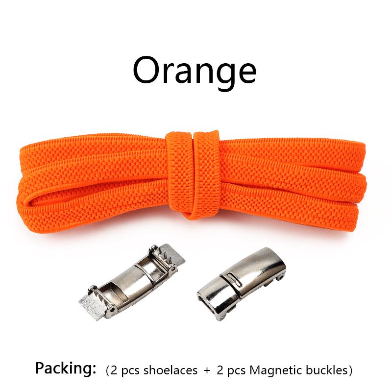 1 пара шнурков без завязывания, магнитная застежка, эластичные шнурки для детских и взрослых кроссовок, плоские резиновые шнурки