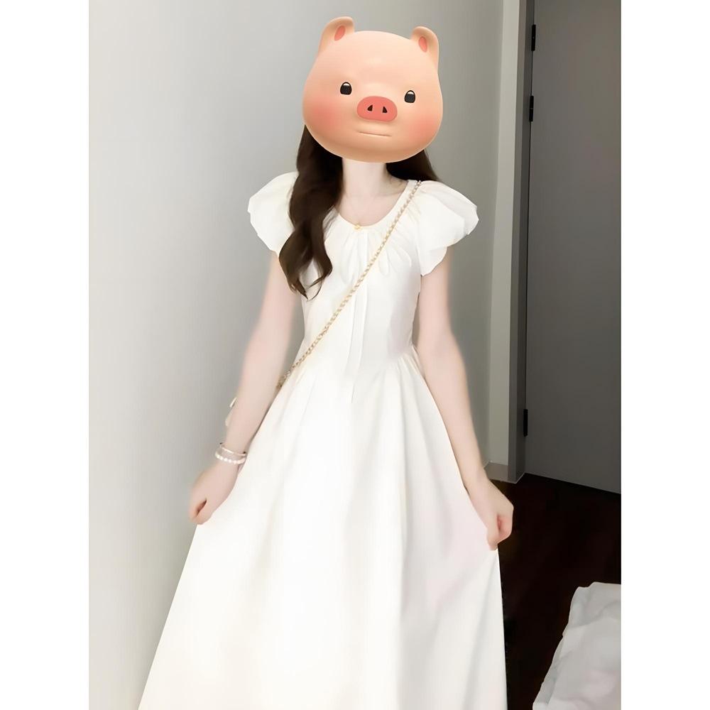 Чистое и красивое белое платье, детские летние элегантные новые модели, популярные в этом году, маленькие длинные платья