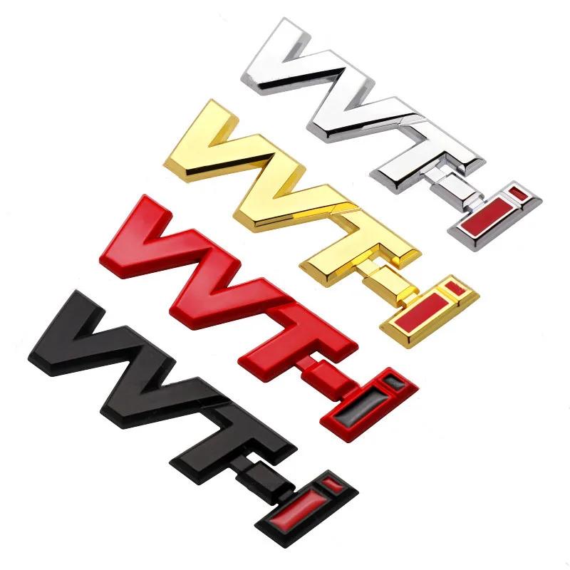 3D Металлическая Буква Логотип VVTi Эмблема на Крыло Автомобиля Значок на Задний Багажник Для Toyota Camry Corolla Yaris RAV4 Auris VVT I Наклейка Аксессуары