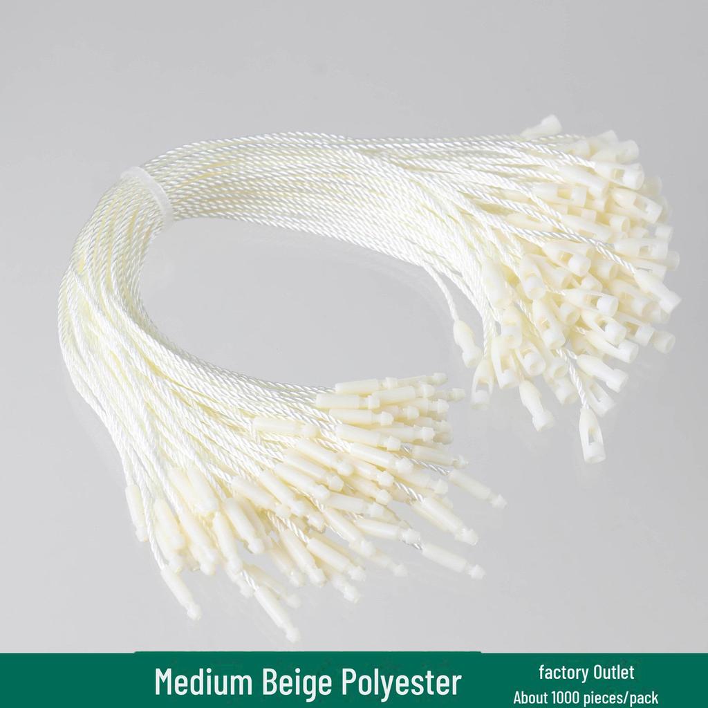 Универсальный шнур из полиэстера черного и белого цвета с пряжкой в форме пули для бирок на одежде и багаже