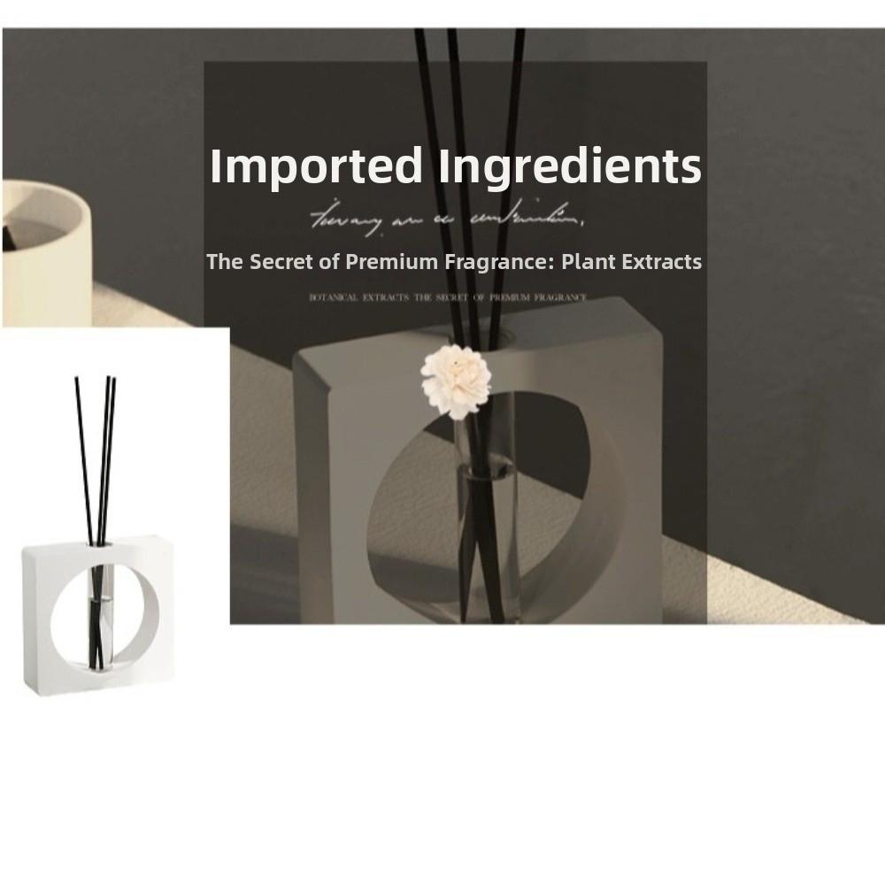 Geometric Shape Aroma Diffuser Bottle Modern Hydroponic Flower Pot Reed Diffuser Home Decor