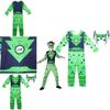 Костюм Силы Существа Диких Краттов для детей с зеленым и темно-синим комбинезоном и маской