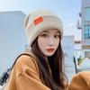 Шапка женская осенне-зимняя шерстяная шапка Tide Cold Hat Кепка с капюшоном Корейская дикая вязаная шапка Месячная шапка
