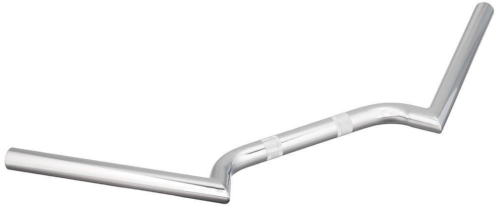 Kijima Swallow Bar with Dimples, W650, H35, R130, L130mm, Chrome, HD-04644