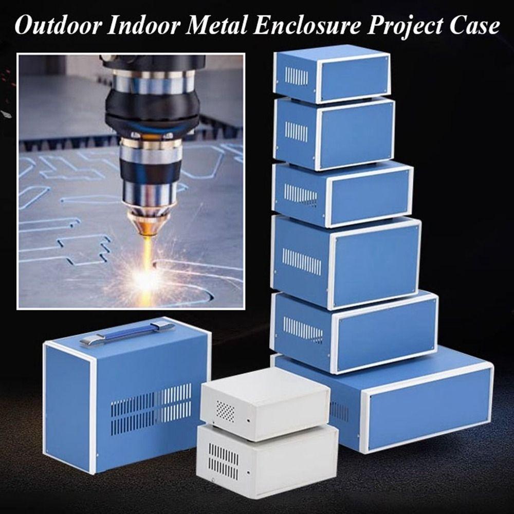 Metal Electronic Module Instrument Housing Blue&White Junction Box  Outdoor Indoor