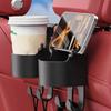 Car Seat Headrest Hook Hanger Storage Organizer Drink Holder Cup Bracket for Handbag Phone Support Universal