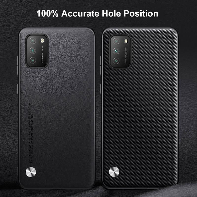 Роскошный чехол из искусственной кожи для Xiaomi Poco M3, задняя крышка, силиконовый противоударный чехол для телефона с полной защитой для Poco M3 M 3 PocoM3 Coque