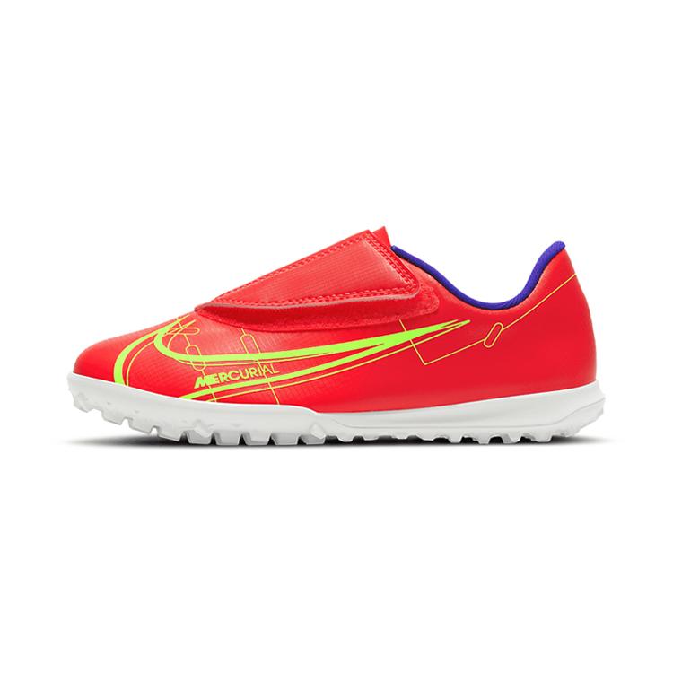 Nike Mercurial Vapor 14 Killer 14 Club PS V Низкие Детские Футбольные Бутсы Оранжево-Красные Дети Возраст 3-7 Лет CV0839-600