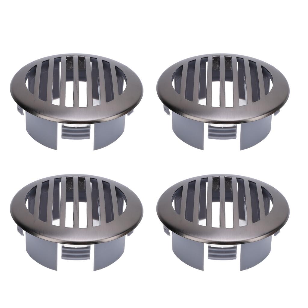 4 шт. 3 дюйма 76 мм RV Воздушная решетка Потолочный вентиляционный люк 316 Нержавеющая сталь Вентиляционная крышка для лодки Круглая воздушная решетка для яхты