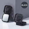 Наружный карманный вентилятор USB-перезаряжаемый с зеркалом для макияжа Настольный квадратный бесшумный вентилятор на шею Подвесной складной ручной портативный мини-вентилятор