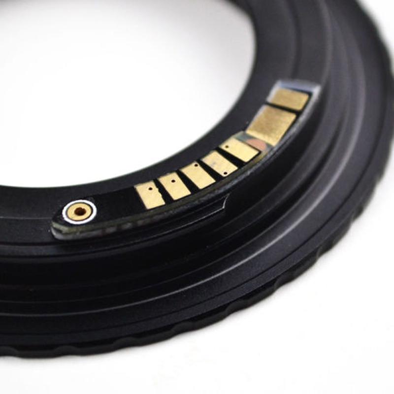 Black M42 Chips Lens To Canon EOS EF Mount Ring Adapter AF III Confirm