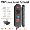 W1 PLUS Air Mouse Remote Control 2.4G RF Wireless Mini Voice Keyboard Smart Gyroscope Keyboard Sense Anti-loss IR for Android TV Box