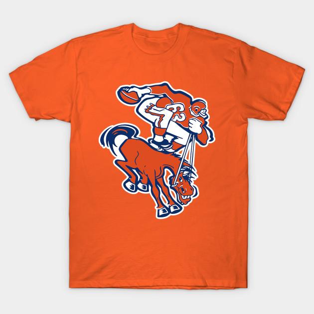 Asian Size Men Black Print T-shirt Denver-Broncosdenver-Broncos No-Cut Heat Transfer Print Cotton Tshirt