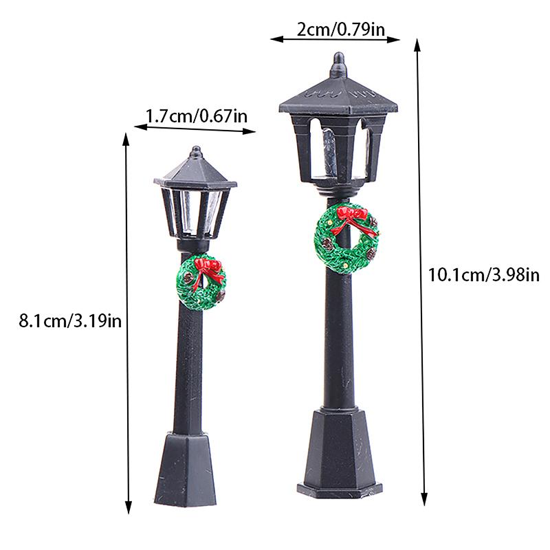 1/12 кукольный домик Мини уличный фонарь Модели кукольный домик Рождественский уличный фонарь Украшение кукольный домик Микро Сказочный сад Украшения