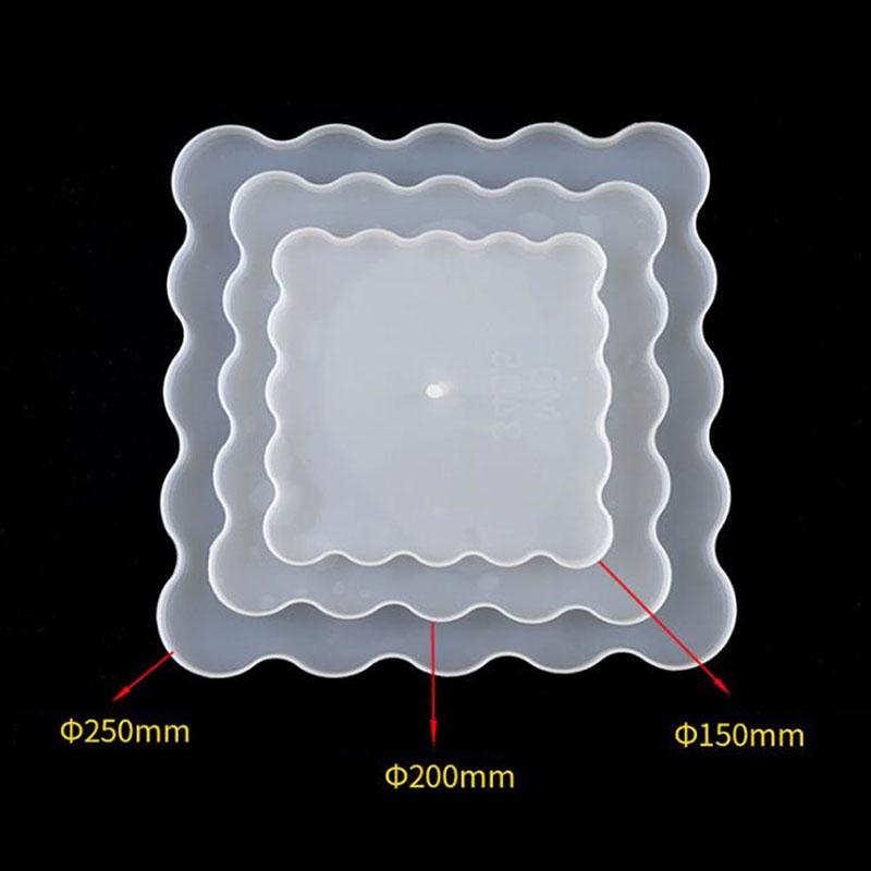 Diy трехслойный фруктовый лоток чайный лоток силиконовая форма эпоксидная смола лоток смола плесень