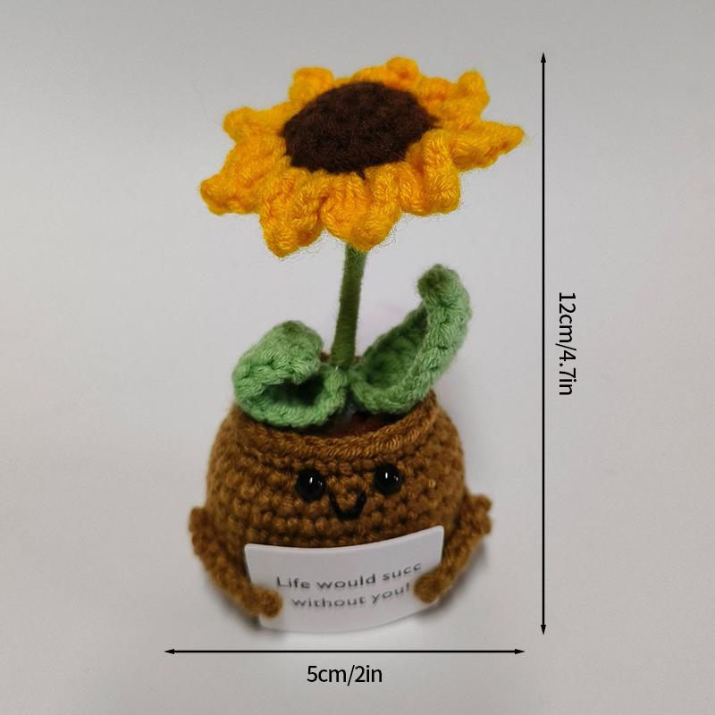 Вязаный крючком картофель, искусственный вязаный крючком картофель, набор игрушек, настольные аксессуары, украшение для комнаты, офиса, рабочего стола, украшение для детской комнаты, домашний декор