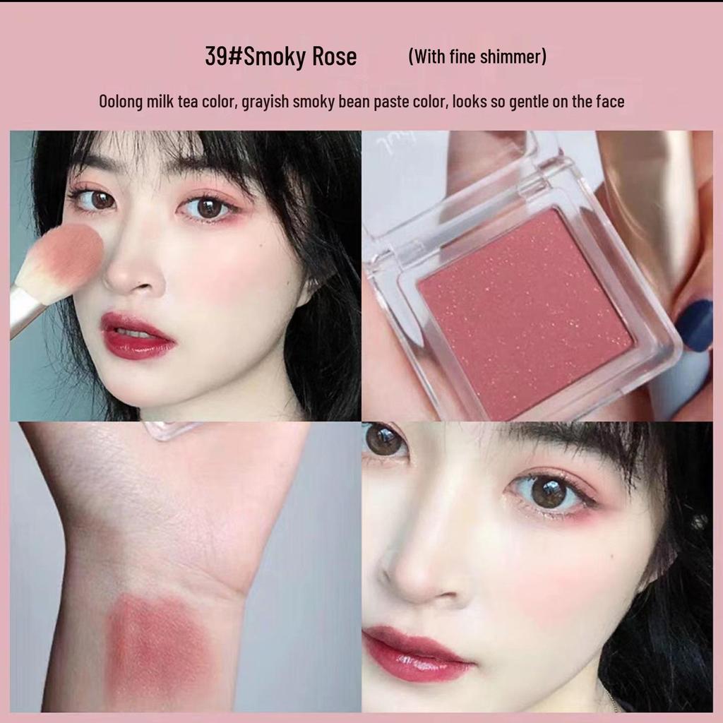 MEIBAOGE Multi-Color Matte Blush Palette: Purple, Blue, Peach, Natural, Milk Apricot