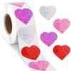 Heart Sticker Valentine's Day Sticker Adhesive Labels Sticker Decorative Sticker Gift Sticker for Craft Enthusiasts