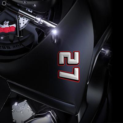 Аксессуары для мотоциклов Наклейка Стайлинг автомобиля и наклейки От 0 до 9 Креативные арабские цифры Гоночный номер Шлем Гоночные виниловые наклейки