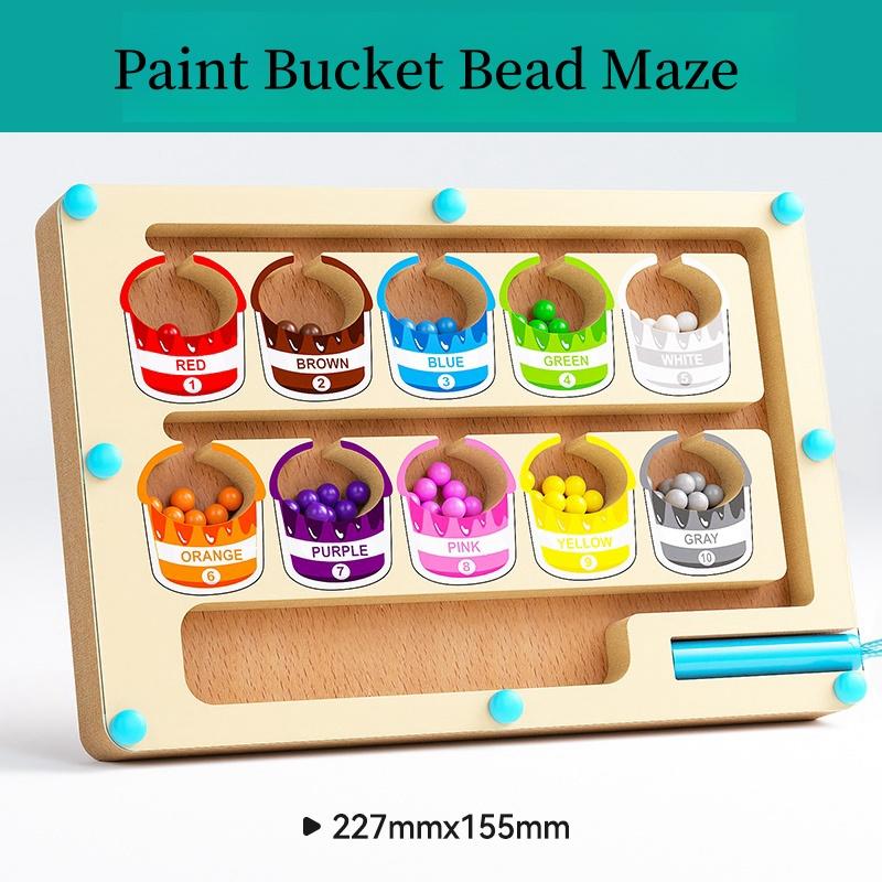 Magnetic Digital Bead Magnetic Maze Toy for Children's Puzzle Practice, Attention and Concentration Training Game for Ages 2-6