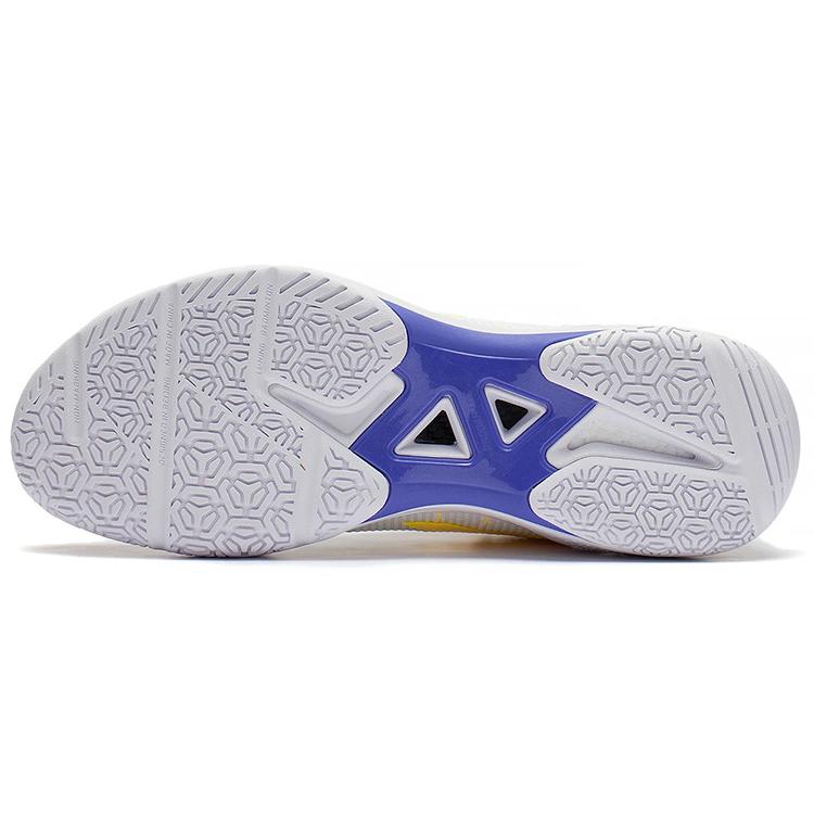 New LiNing Thunder Series Anti Slip Wear Resistant Low Top Badminton Shoes Unisex Standard White AYAS018-3