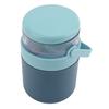 2 In 1 Insulated Food Jar Stainless Steel Leak Proof Portable Soup Jar with Snack Container for School Travel